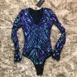 Sequin body suit